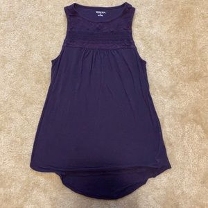Purple merino tank